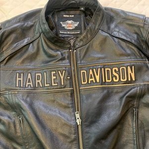 Harley Davidson Men's LEATHER JACKET  3XL TALL